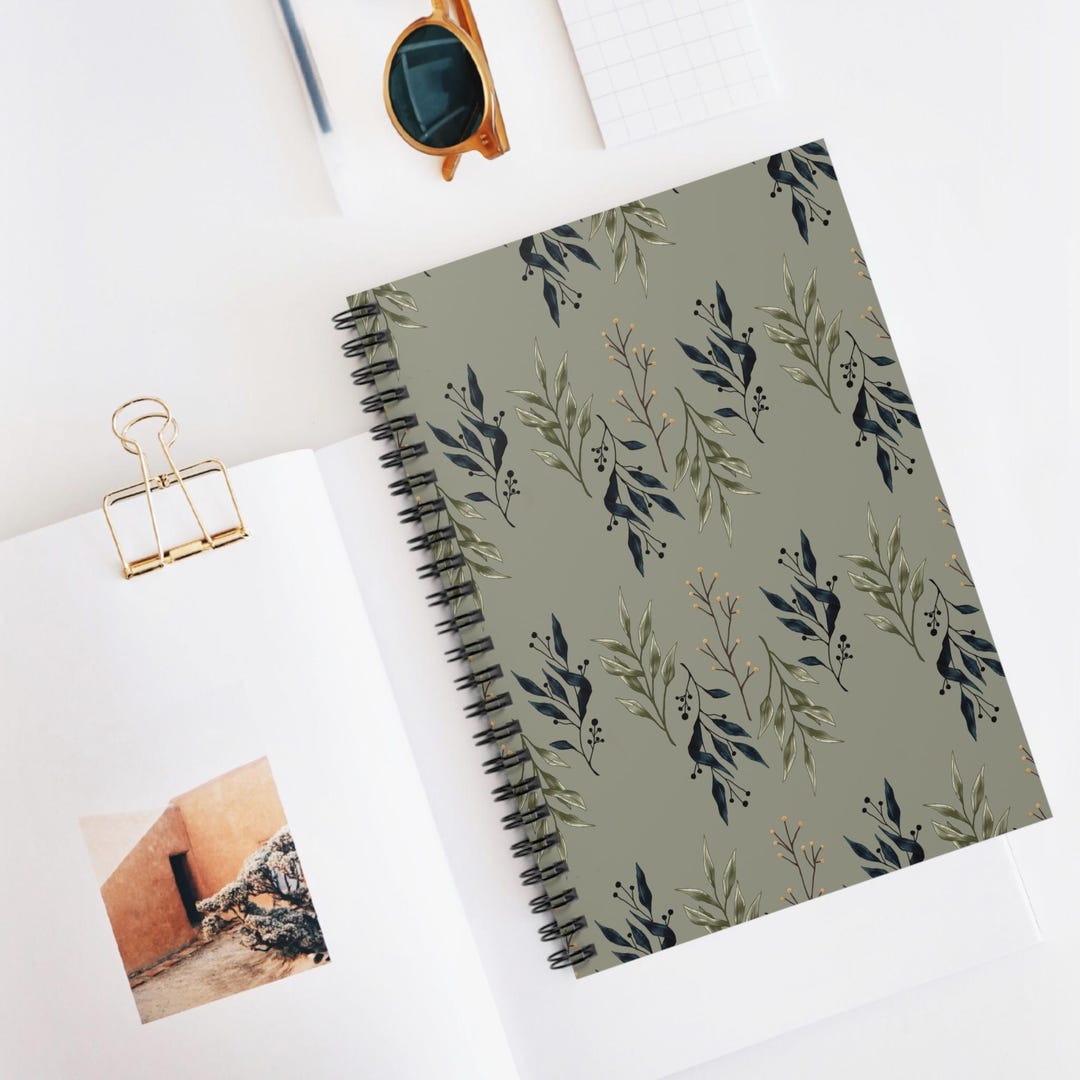 Botanical Spiral Notebook - Perfect for Journaling, Note-taking, Gifts ...