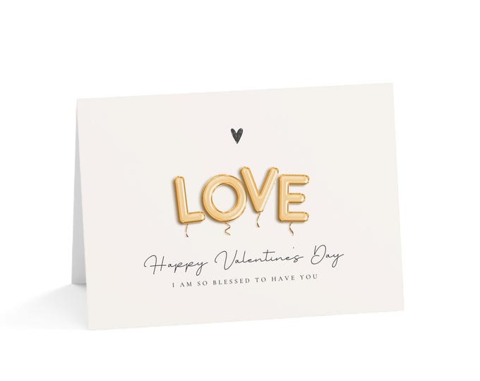 LOVE Valentine's Day Greeting Cards - Love & Blessings, Perfect for Anniversaries, Weddings, Love Notes, 1-50pcs Set