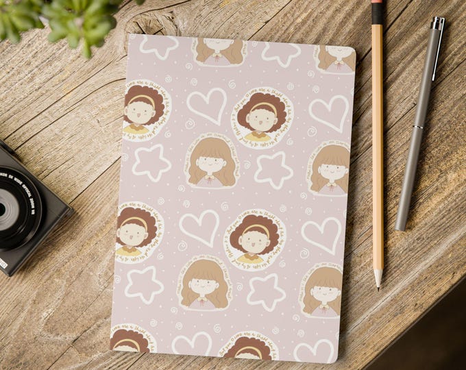 Cute Bible Verse Softcover Journal with Cute Character Prints, Perfect for Journaling, Scrapbooking, Gifts, and Stationery Lovers