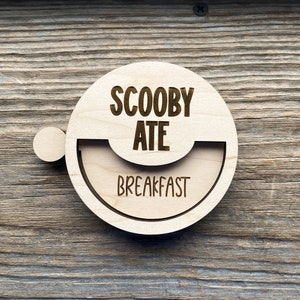 Personalized Dog Feeding Tracker Sign - Dog Feeding Reminder Magnet - Did You Feed the Dogs Sign