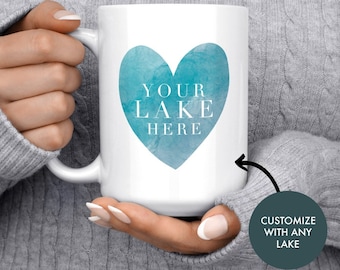 Mug maison du lac, cadeau personnalisé lac, tasse lac, café lac, cadeau lac personnalisé, cadeau lac maison, cadeau pour lac, décoration lac, tasse à café