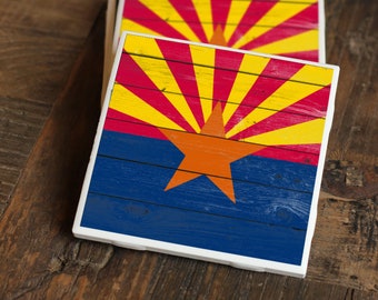 Arizona Gift / Coasters / Arizona Flag / Arizona / Arizona Home / Arizona Coasters / Cactus Gift / Cactus Coasters / Phoenix / Arizona Gifts