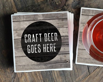 Beer Coasters, Craft Beer Gift, Craft Beer Lover, Tile Coasters, Beer Lover Gift, Funny Beer Gift, Beer Sign, Housewarming Gift, Beer Art