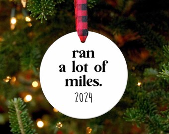 2025 Running Ornament, Cross Country Gift, Running Gifts, Marathon Ornament, Gifts for Runners, Half Marathon, Christmas Ornament