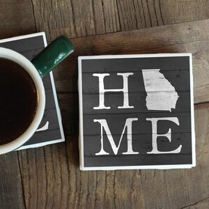 Georgia Gifts / Coasters / Georgia Housewarming Gift / Savannah Gift / Closing Gift / Hostess Gift / Atlanta Gifts / Wedding Gift
