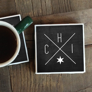 Chicago Gifts / Coasters / Housewarming Gifts / Chicago Wedding Gift / Groomsmen Gifts / Chicago Home Decor / Chicago Coasters