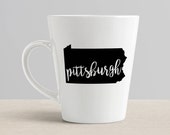 Pittsburgh Gift / Pittsburgh Mug / Pittsburgh Coffee Mug / Coffee Mug / Pittsburgh / Pennsylvania Gift / Pittsburgh Cup / Coffee Cup / Pitt