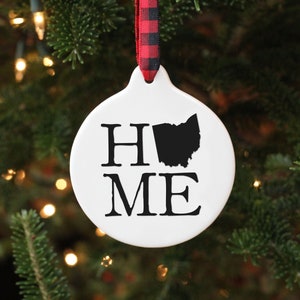 Ohio Ornament / Ohio Gifts / Ohio Christmas Gift / Ohio Home / Farmhouse Ornament / Columbus Gifts / Cleveland Gifts / Ohio Decor