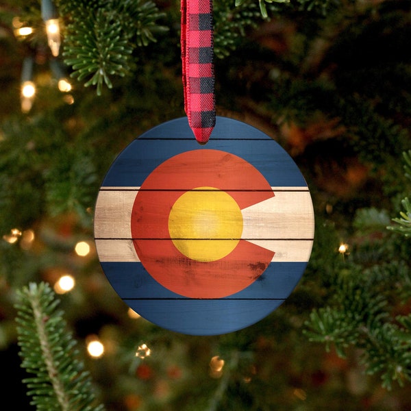 Colorado Ornament, Colorado Gift, Colorado Flag, New Home Gift, Moving Away Gift, Housewarming Gift, Care Package Gift, Denver Ornament