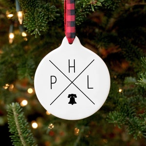 Philadelphia Ornament, Philadelphia Gift, Philly Ornament, Housewarming Gift, New Home Gift, Moving Away Gift, Missing Home, Care Package