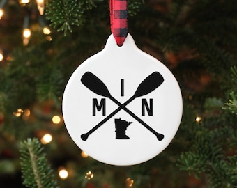 Minnesota Ornament / Minnesota Gifts / Minnesota Christmas / Minnesota Lake / Minnesota Home / Christmas Ornament / Lake Gifts