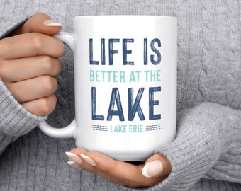 Lake Life Mug, Lake House Gift, Lake Coffee Mug, Custom Lake Mug, Personalized Lake Gift, Lake Home Gift, Lake Mug, Coffee Lake Gift