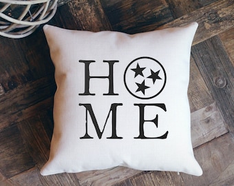 Tennessee Pillow, Tennessee Gift, Nashville Gift, Knoxville TN, Nashville Decor, Home Decor, Nashville Wedding, Bridal Shower Gift, Throw