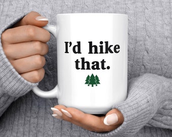 Je ferais de la randonnée cette tasse, tasse de randonnée, cadeau de randonnée, cadeau en plein air, cadeau pour les randonneurs, tasse de café de randonnée, tasse de sentier, cadeau de randonnée, décor de randonnée