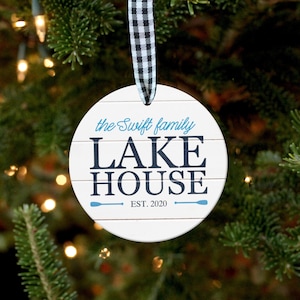 Lake Ornament, Lake House Gifts, Lake House Ornament, New Lake House, Lake Home, Christmas Ornament, Personalized Ornament, Lake Gift