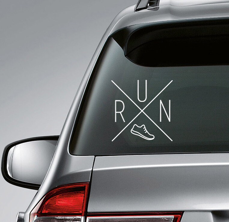 Run / Run Decal / Running Sticker / Running Decal / Runner / Etsy