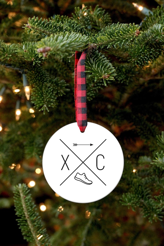 Cross Country Ornament, XC, Running Gift, Running Ornament, CC Ornament, Cross Country Gift, Gift for Runner, Runner Ornament, Marathon Gift
