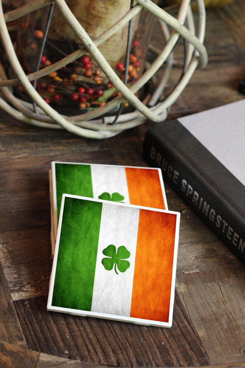 Irish Gift / Coasters / Ireland Gift / Ireland Flag / Etsy