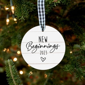2022 Ornament, New Beginnings, New Home Gift, First Home Ornament, Housewarming Gift, Couple Gift, New Job Gift, Closing Gift, Farmhouse
