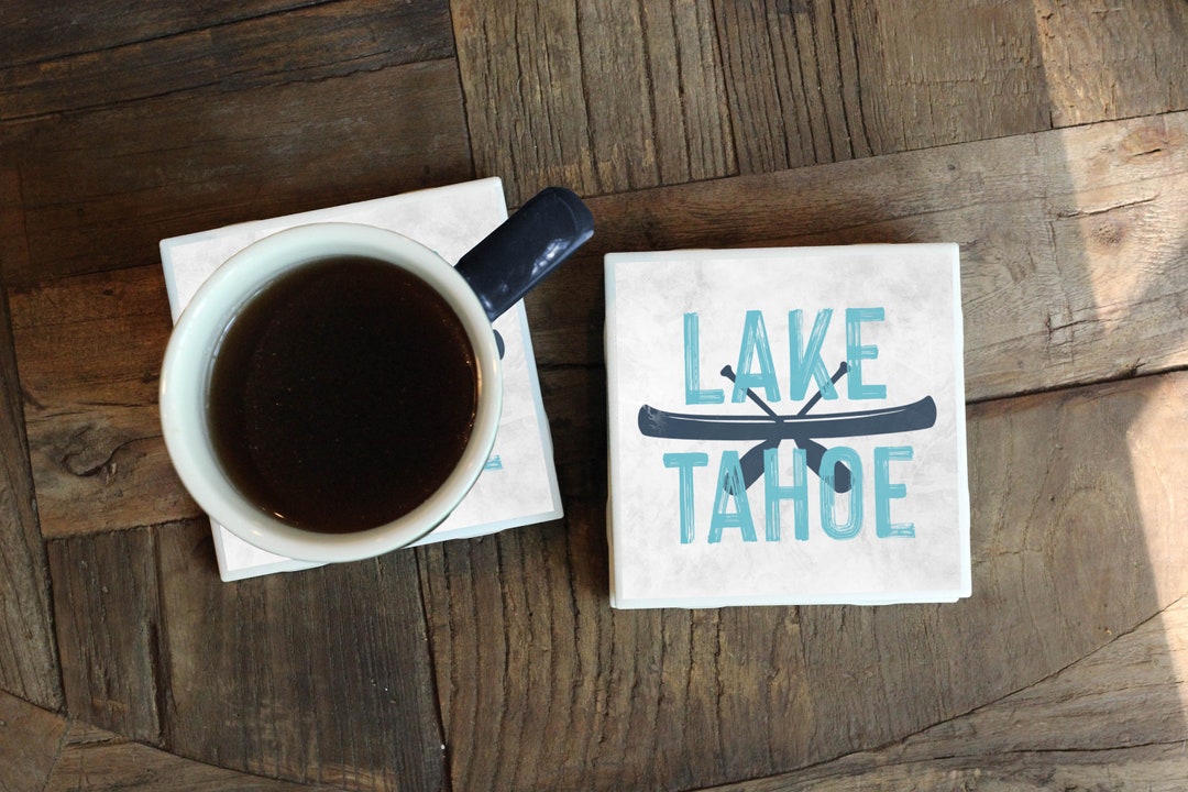 Lake Tahoe Coasters, Lake Tahoe Gift, Lake Coasters, Lake Lover Gift