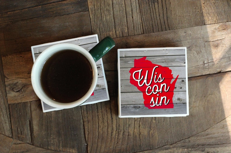 Wisconsin Gift / Wisconsin Coasters / Madison Gift / Madison Etsy