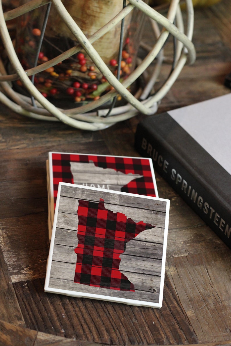Minnesota Gift / Minnesota Coasters / Housewarming Gift / Etsy
