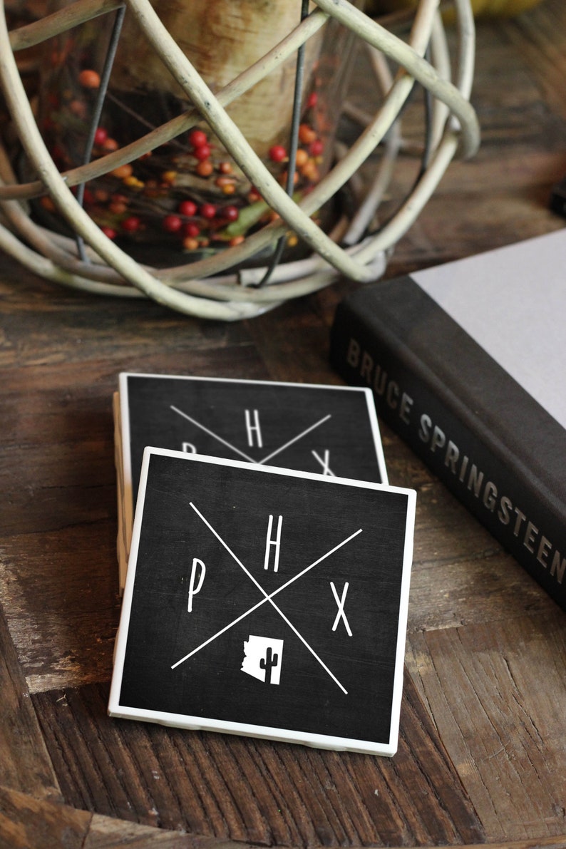 Phoenix Coasters / Arizona Gift / Phoenix Gift / Housewarming Etsy