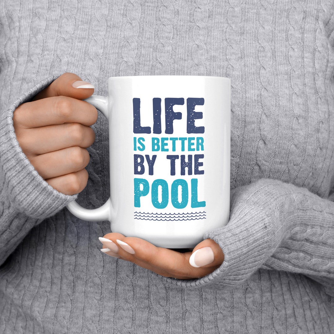 Pool Mug, Pool Accessories, New Pool Gift, Pool Coffee Mug, Pool House