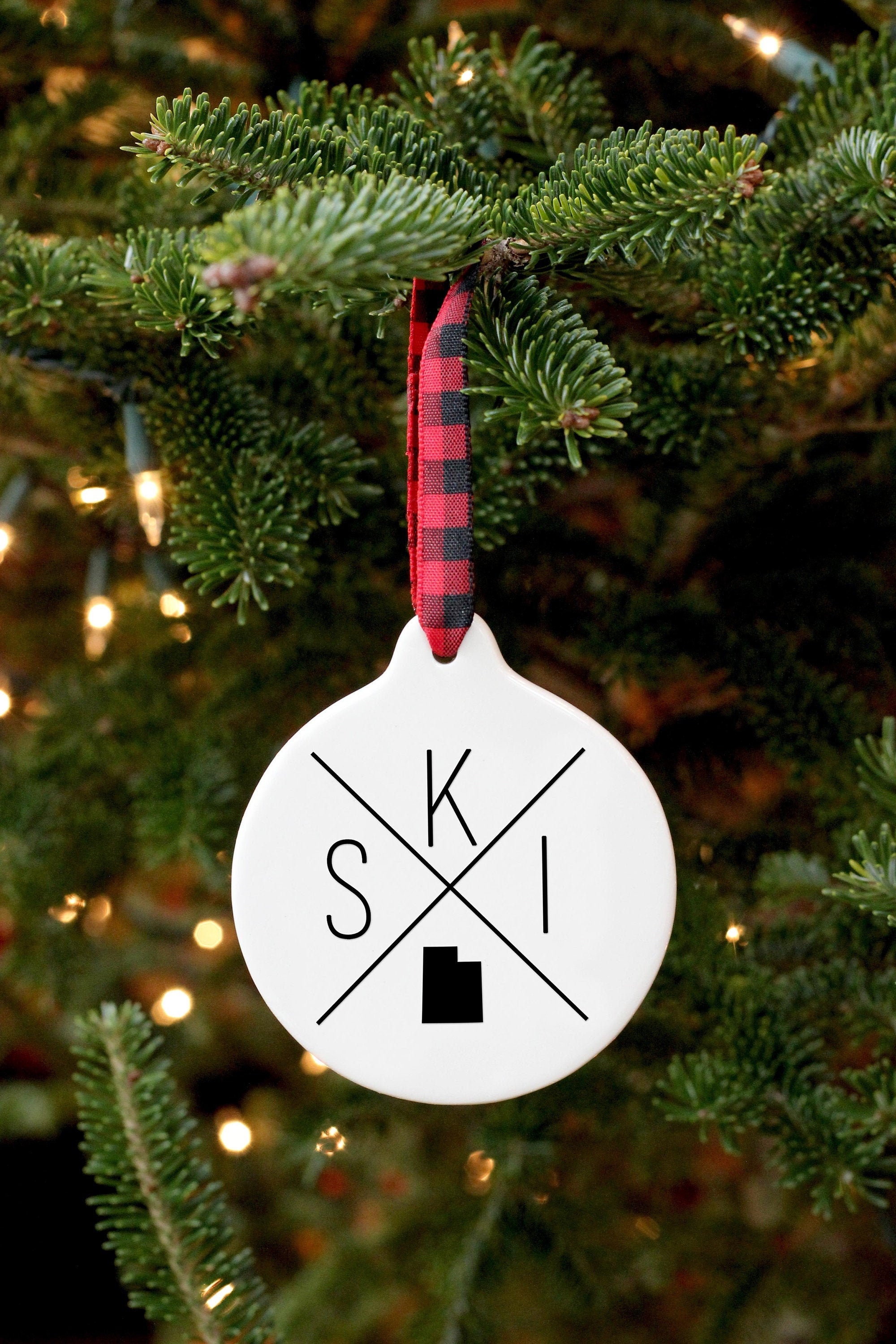 Ski Utah Ornament / Utah Gift / Park City Utah / Ski Ornament | Etsy