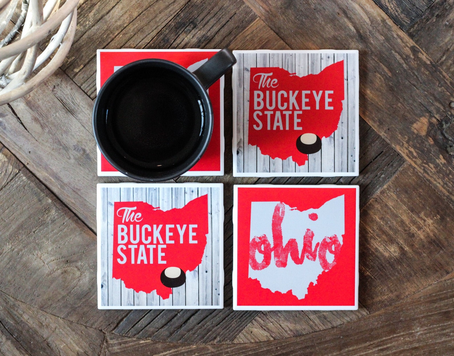 Ohio Coasters Ohio Gift Columbus Gift Housewarming Gift Etsy
