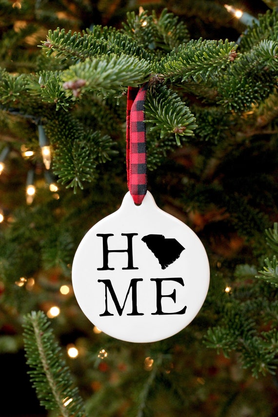 South Carolina home Christmas Ornament SC South Carolina Ornament Home Christmas Ornament