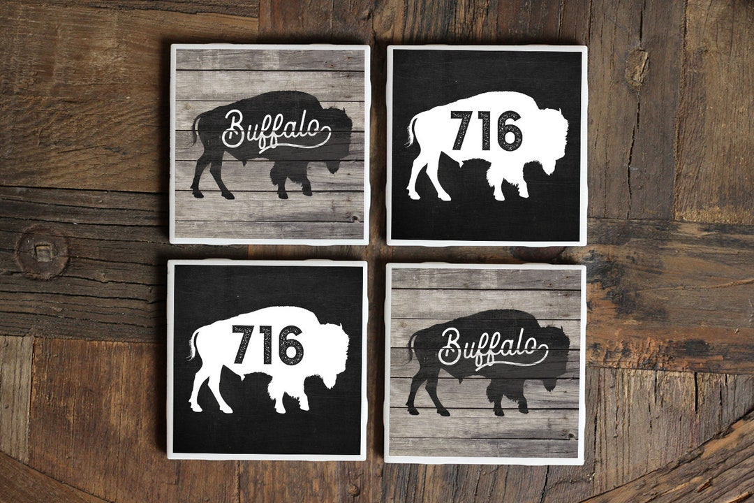 Buffalo Gifts / Tile Coasters / Buffalo Housewarming Gift / Buffalo 716