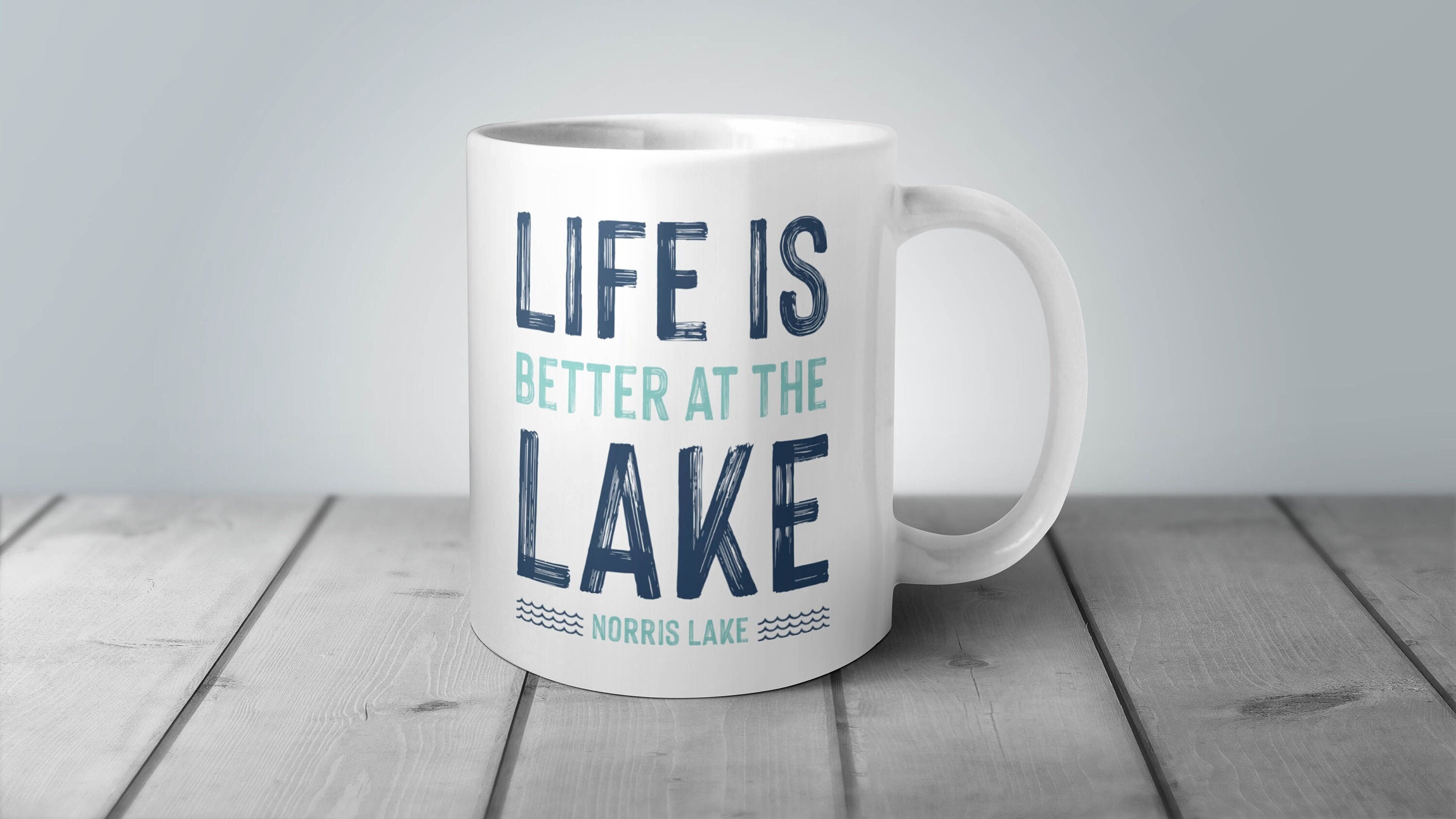 Lake Life Mug Lake House Gift Lake Coffee Mug Custom Lake Etsy