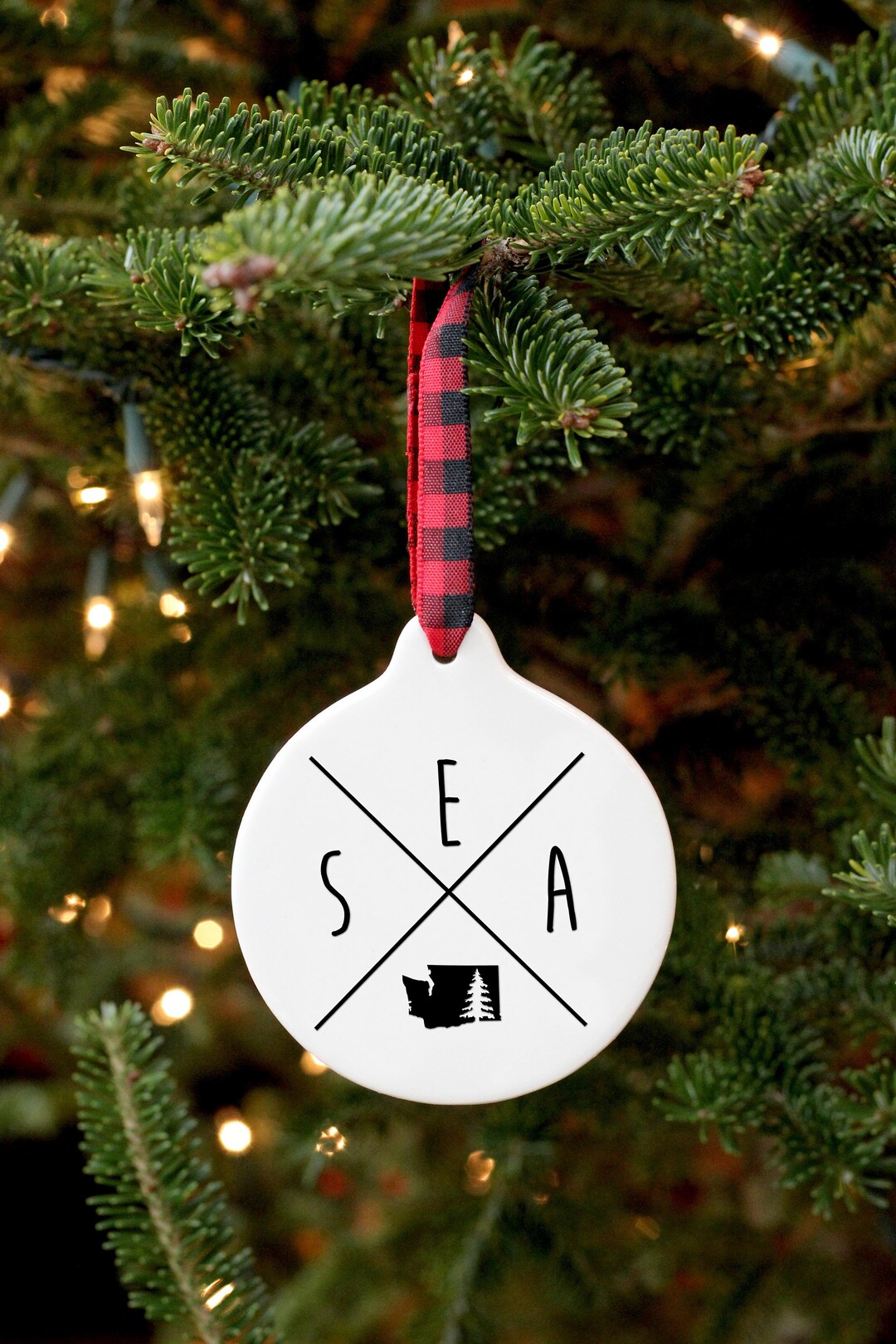 Seattle Ornament / Seattle Gift / Christmas Ornament / PNW Ornament