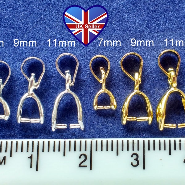 20 pièces pour pic à glace, 7, 9 ou 11 mm, 2 couleurs. Collier*Pendentif*Fermoirs*Accessoires de bijoux*Boucles d'oreilles*Fournitures. Vendeur britannique. Frais de port britanniques bon marché.