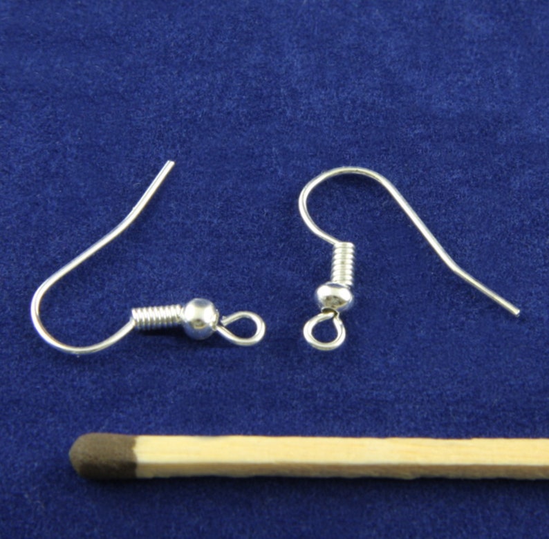 50 or 200x Shepherd/Fish Hook Earring Findings. 18mm Ball & Etsy