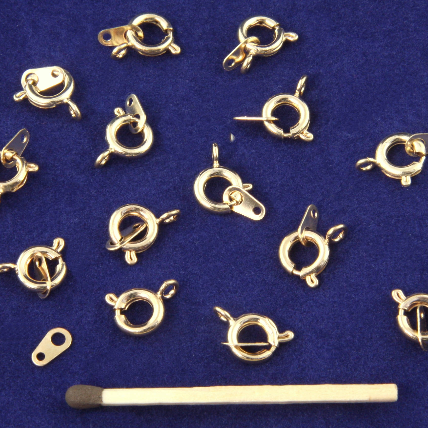20pcs Bolt Ring JewelleryNecklace Clasps plus tags. Silver or Etsy