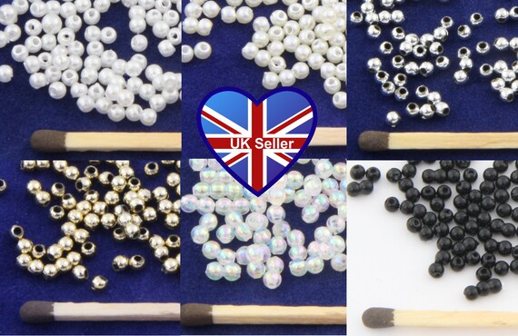 500pcs 2 5mm Faux Plastic Round Pearl Beads Jewellery Making Tiaras Hair Vines Bridal Beading Sewing Uk Seller Cheap Uk Postage