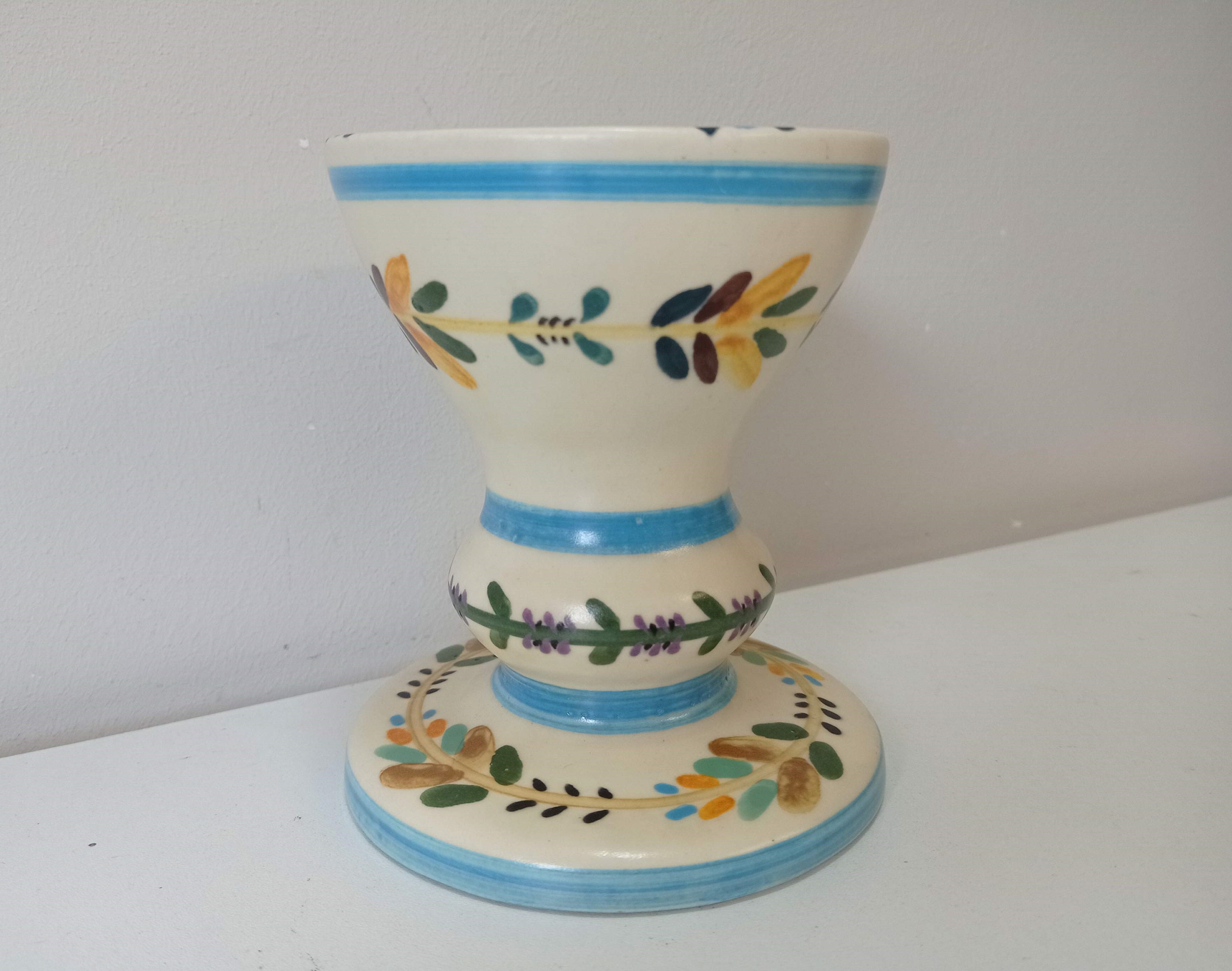 Vase Ceramique Vintage Signé Michel Clément 1980