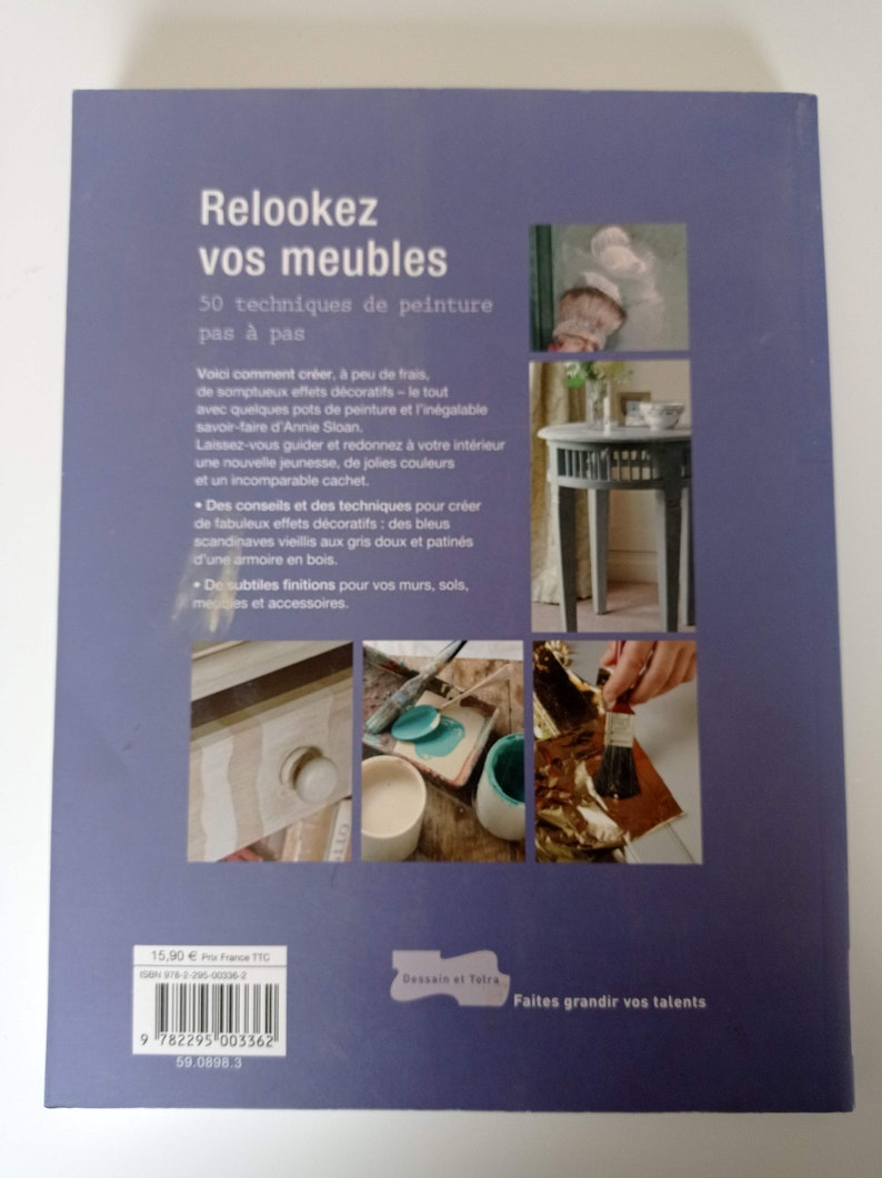 LIVRE : Relooker vos meubles, peindre ses objets et meubles, tuto peinture meubles, patiner... image 5