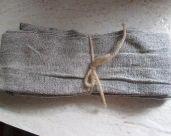 SILK GREY STOCKINGS Colonial 18th c