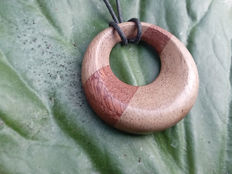 Sun Pendant Wooden Jewel Ethnic Necklace Pendant Sun Wooden Pendant