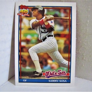 Carte à collectionner Topps 1991 " Sammy Sosa"