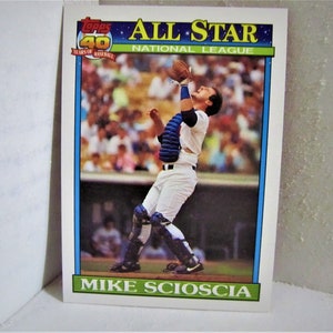 Topps 1991 All Star" Mike Scioscia : Carte à Collectionner
