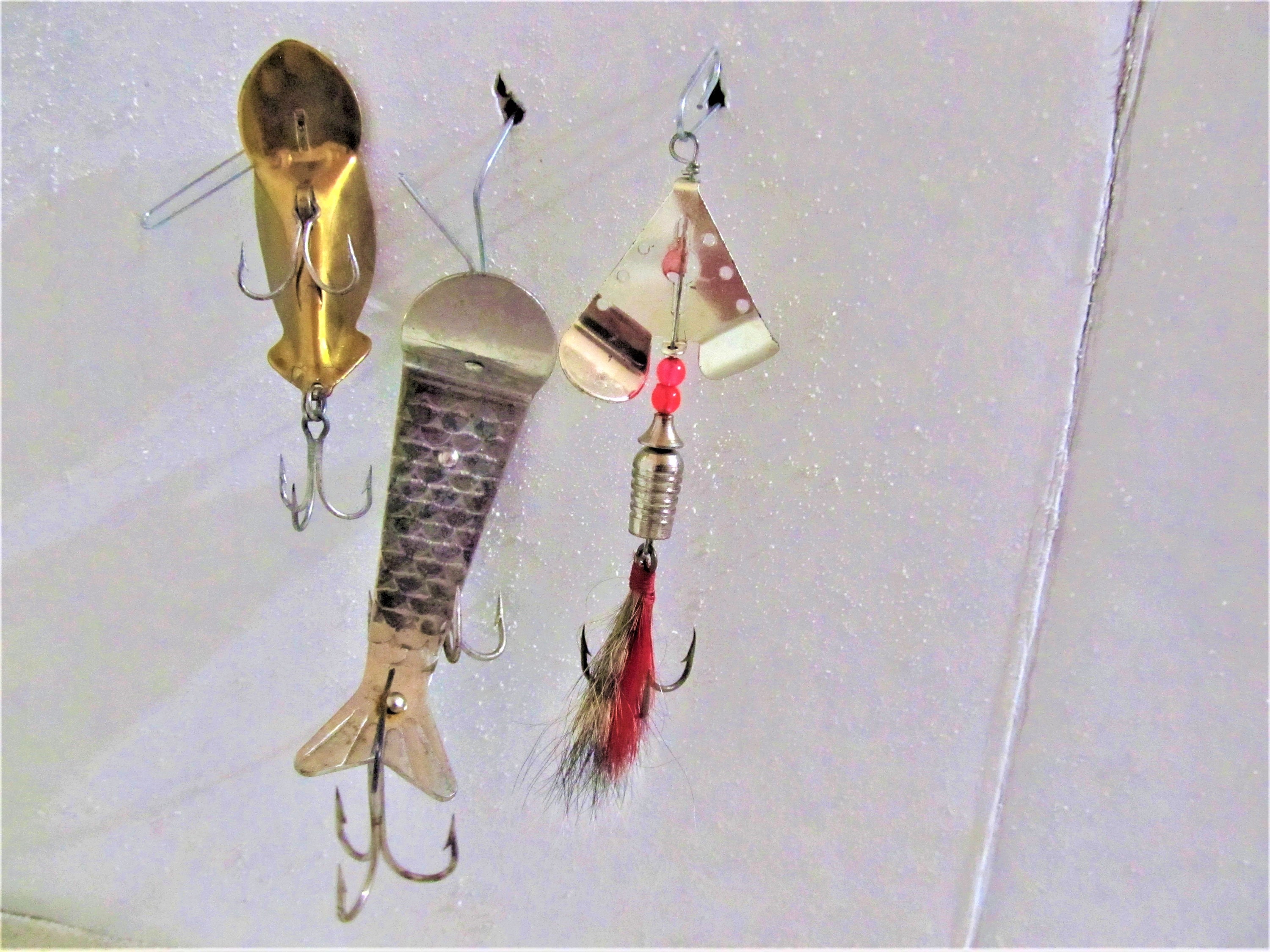 Set of 3 Vintage I Know Not the Makers Lures 