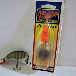 Vintage Mepps Aglia 0, 3/32oz Copper spinning lure #14128
