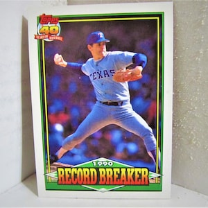 Topps 1990 Record Breaker " Nolan Ryan " Baseball Carte à collectionner