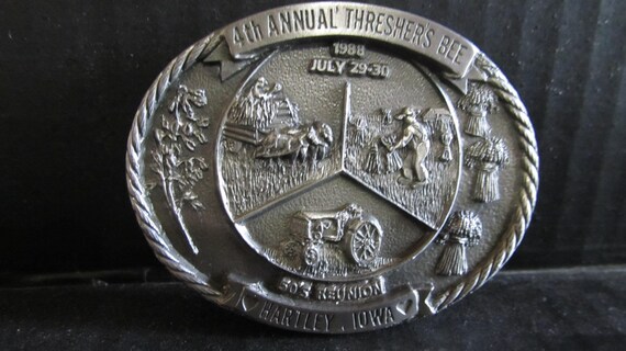 1988 4th Annual Threshing Bee Hartley Iowa Belt Bu
