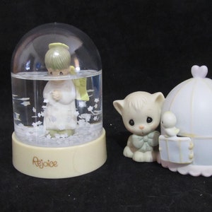Pair of Precious Moments 1) Can&#39;t Be Without You & 2) REJOICE Star Dome Figurines