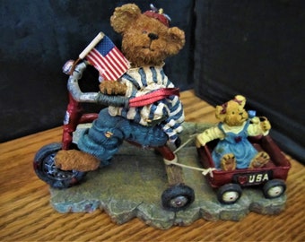 Boyd's Bears & Friends-The Bearstone  Collection 2001 " Ross with Betsy " Collector Figurine